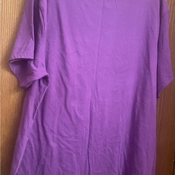 Mardi Gras Brand Purple with “Mardi Like A Rock Star “ Women Shortsleeve 2X - Picture 6 of 6